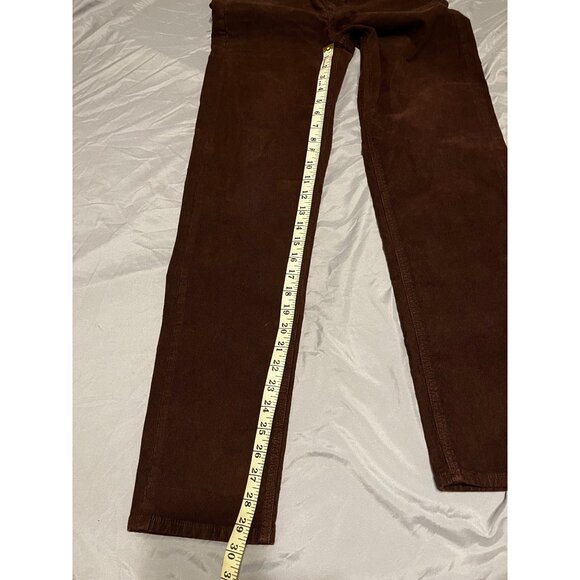 American Eagle Womens Corduroy High Rise Slim Straight Pants Size 0 Stretch Fit - Picture 4 of 6